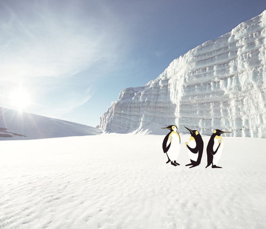 Vlies fotótapéta- Gleccser, pingvinek 364145, Wallpower Junior, Eijffinger