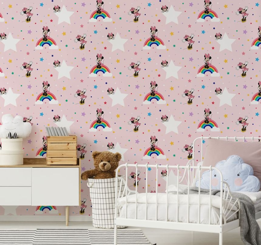 Gyermek papír tapéta 108592, Rainbow Minnie, Kids@Home 6, Graham & Brown