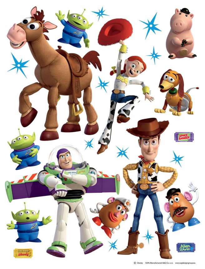 Gyerek öntapadó matrica DK 1771, Disney, Toy Story, AG Design