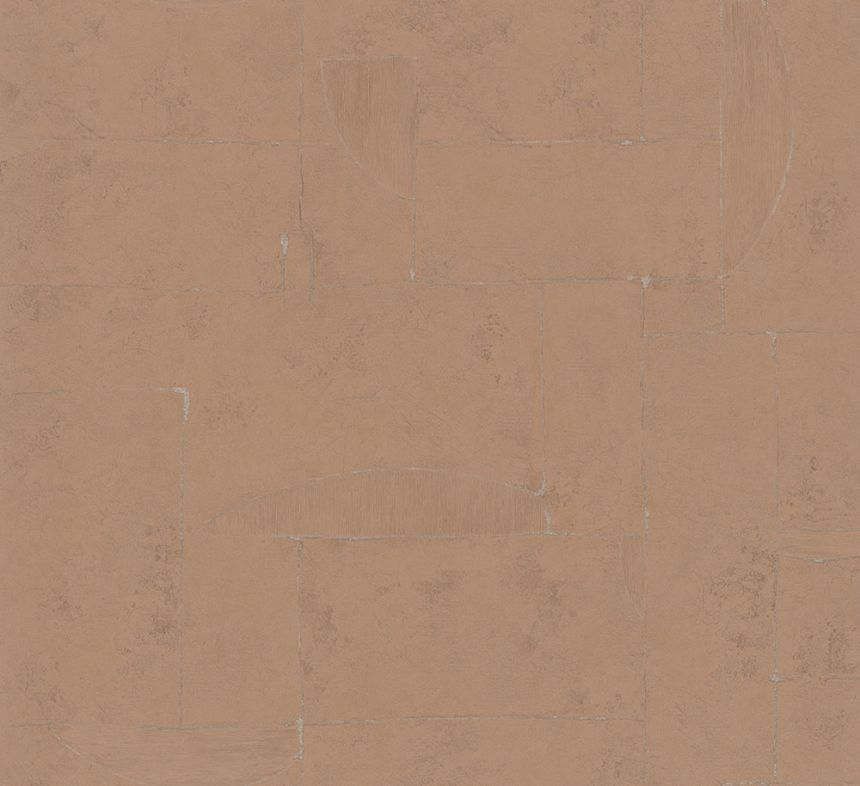 Narancssárga tapéta, geometrikus minta 33728, Papis Loveday, Marburg