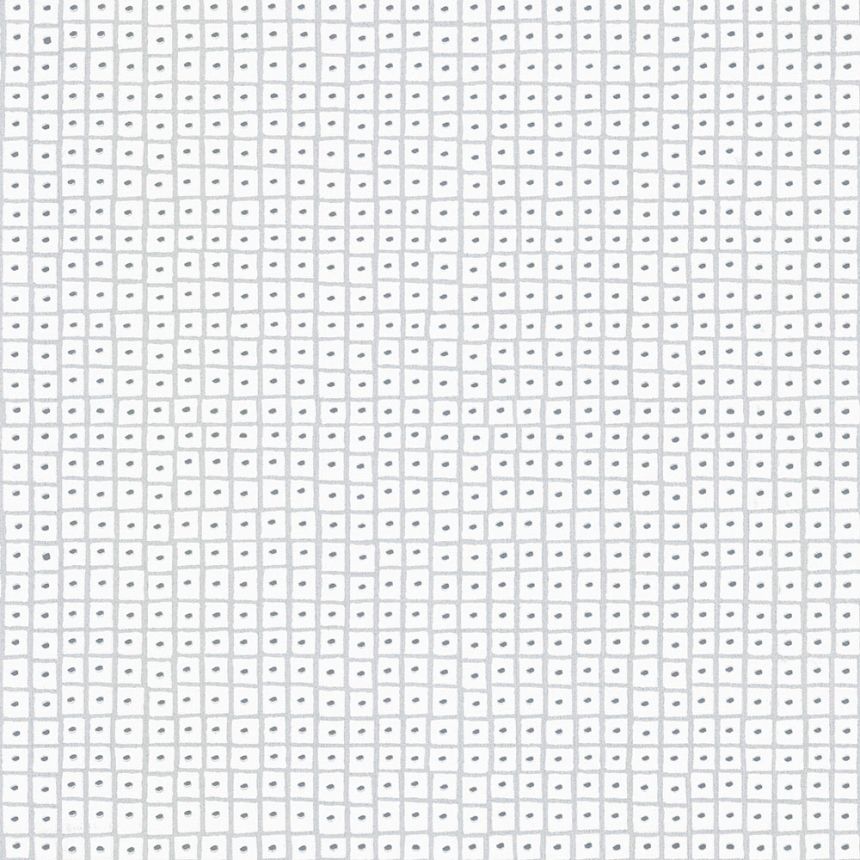Fehér és ezüst geometrikus vlies tapéta UC51013, Unconventional 2, Emiliana Parati 