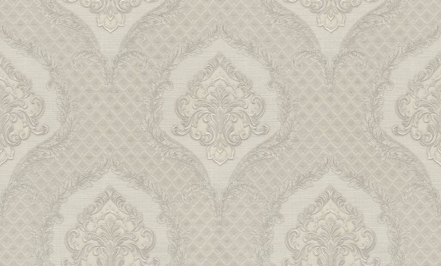 Luxus ezüst-krém vlies barokk tapéta, GF62038, Gianfranco Ferre´Home N.3, Emiliana Parati