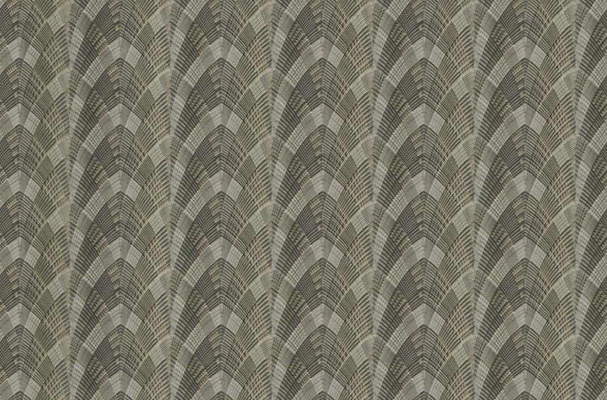 Luxus barna-ezüst vlies geometrikus tapéta, GF62099, Gianfranco Ferre´Home N.3, Emiliana Parati