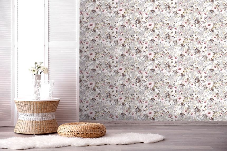 Luxus vlies tapéta EE22550, Virágok, Pastel Floral, Essentials, Decoprint