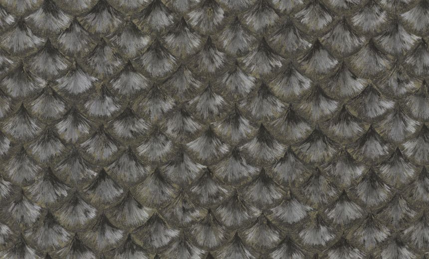 Luxus ezüst-fekete vlies tapéta geometrikus mintával, 86092, Valentin Yudashkin 5, Emiliana Parati
