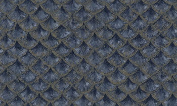 Luxus kék-arany vlies tapéta geometrikus mintával, 86096, Valentin Yudashkin 5, Emiliana Parati