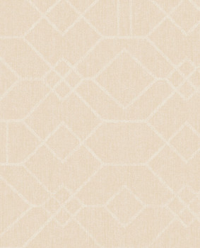 Krémszínű vlies tapéta geometrikus mintával, 324010, Embrace, Eijffinger