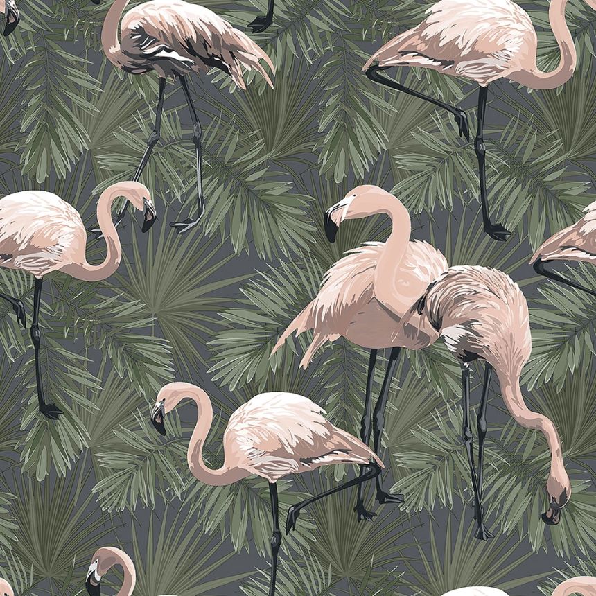 Luxus vlies tapéta flamingókkal EE22533, Flamingo, Essentials, Decoprint