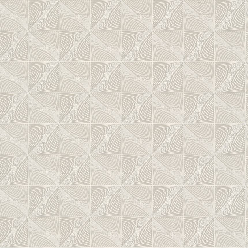 Krémszínű geometrikus vlies tapéta, CU3315, Cumaru, Grandeco