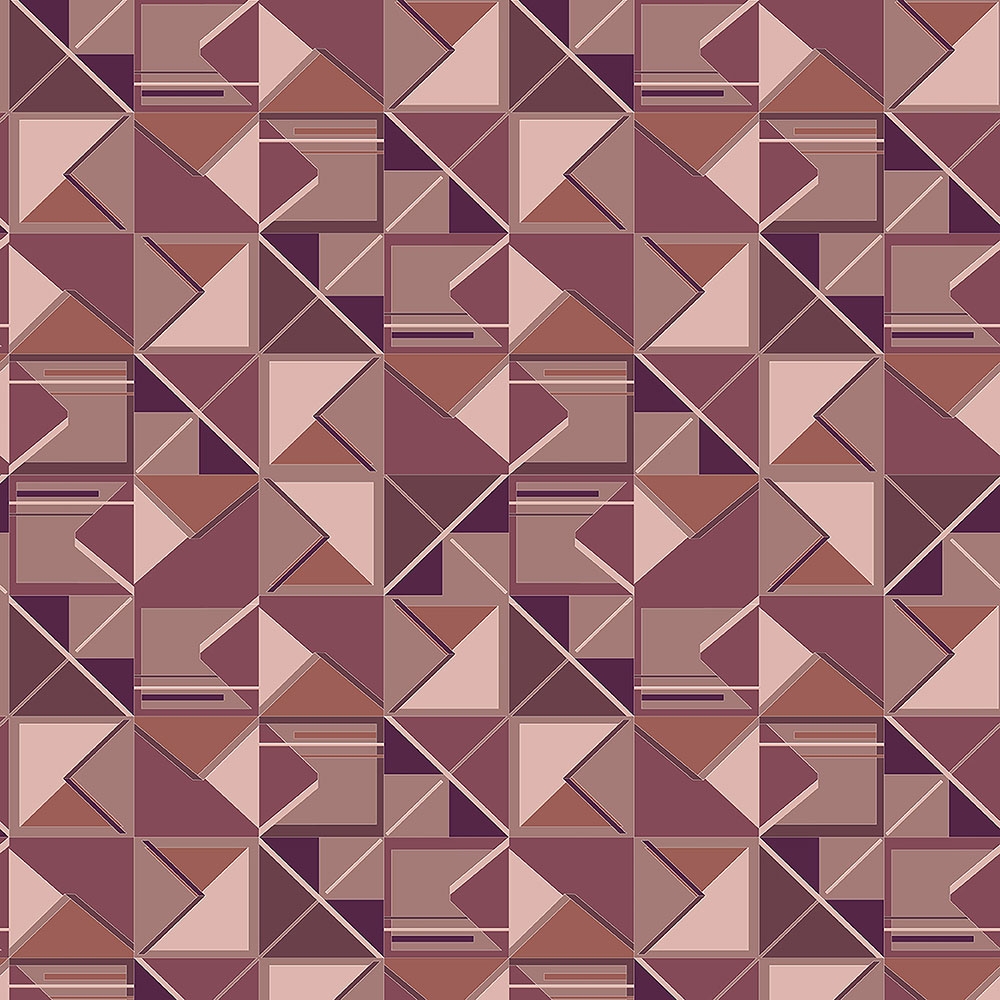 Geometric non-woven wallpaper BO23070, Square, Bohème, Decoprint