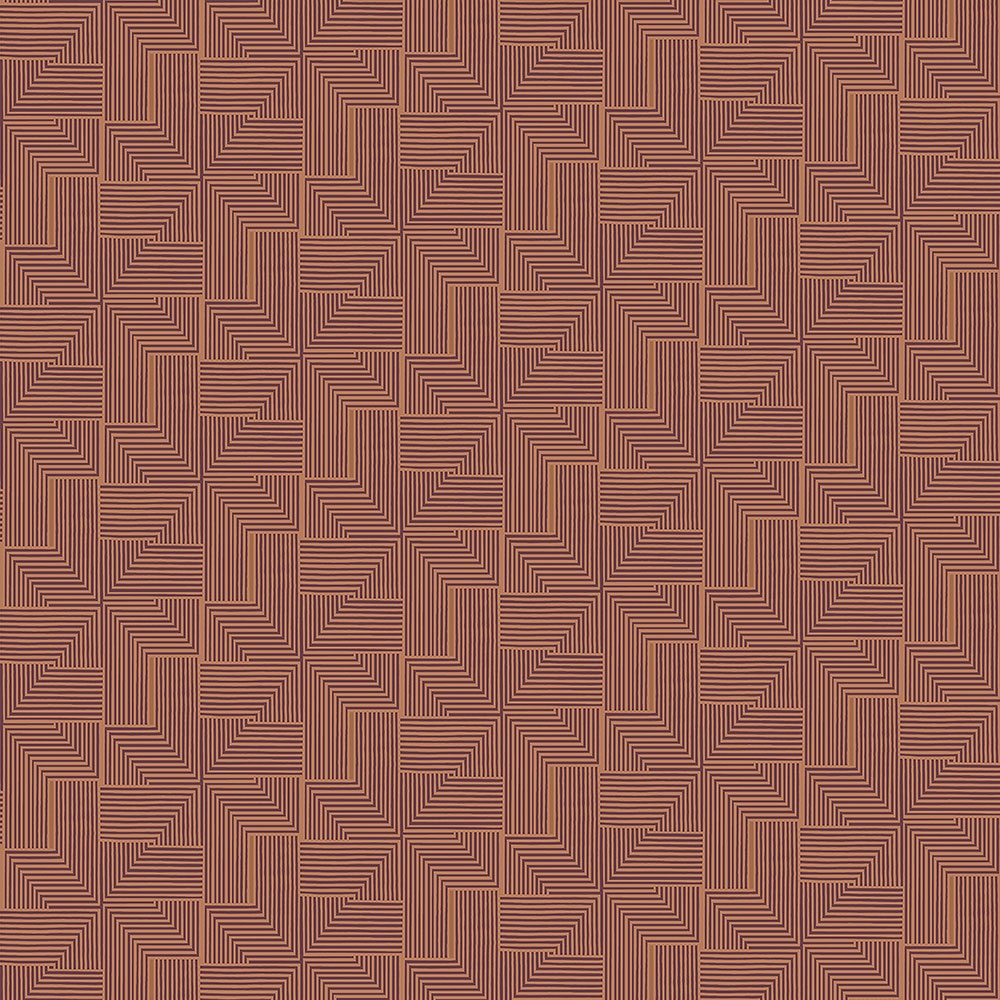 Geometric non-woven wallpaper BO23061, Labyrinth, Bohème, Decoprint