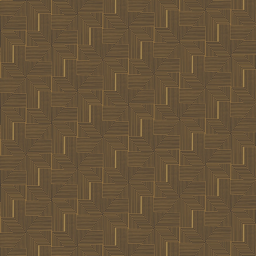 Geometric non-woven wallpaper BO23060, Labyrinth, Bohème, Decoprint