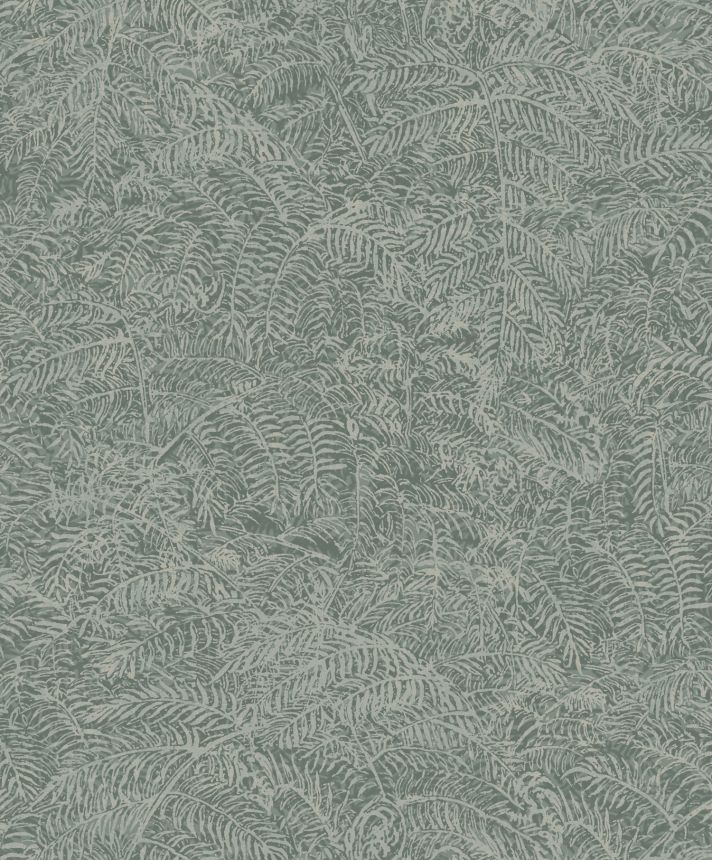 Zöld vlies tapéta, gallyak, levelek,  M49814, Botanique, Ugepa