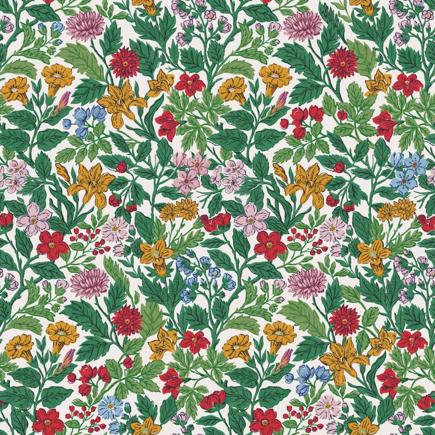 Színes virágos vlies tapéta, 118543, Joules, Graham&Brown