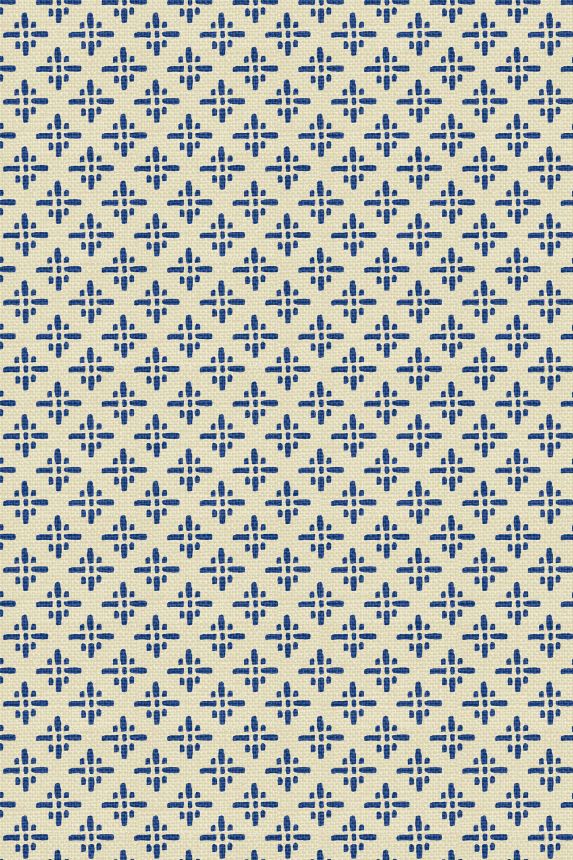 Kék-bézs geometrikus vlies tapéta, 118579, Joules, Graham&Brown