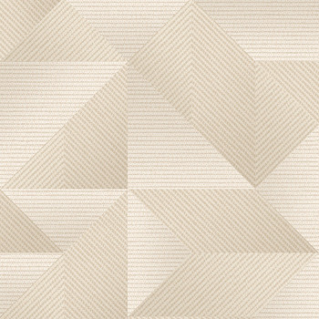 Luxus bézs geometrikus vlies tapéta, TP422972, Exclusive Threads, Design ID