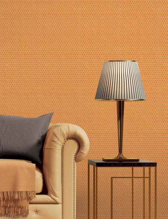 Non-woven geometric wallpaper with a vinyl surface DE120033, Wallstitch, Design ID