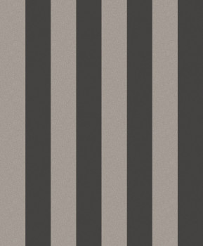 Fekete-ezüst csíkos vlies tapéta, OTH404, Othello, Zoom by Masureel