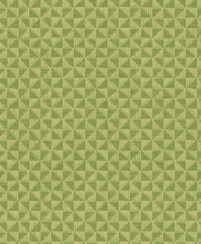 Zöld geometrikus vlies tapéta, ZEN304, Zen, Zoom by Masureel