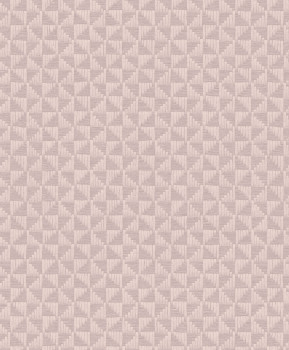 Régi rózsaszín geometrikus vlies tapéta, ZEN308, Zen, Zoom by Masureel