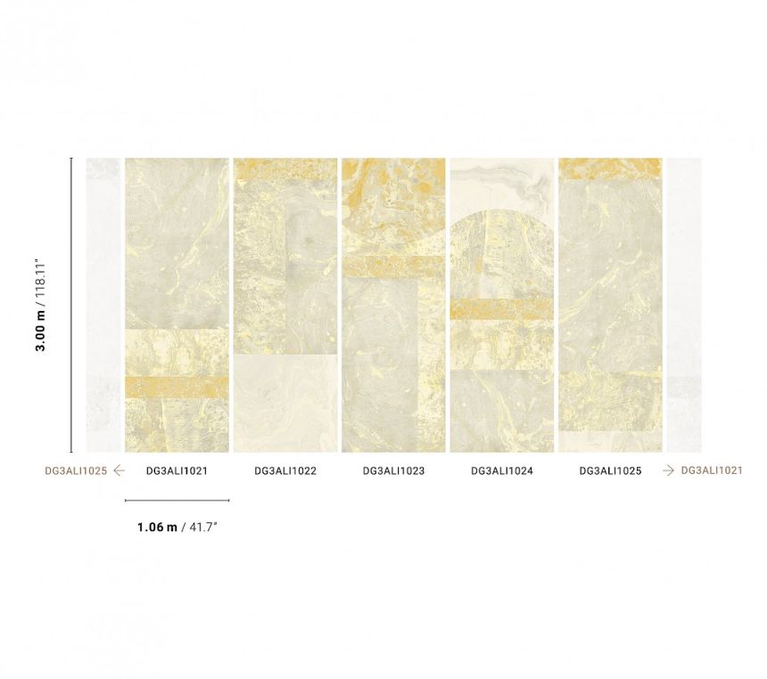 Vlies márvány fotótapéta, DG3ALI1022, Wall Designs III, Khroma by Masureel