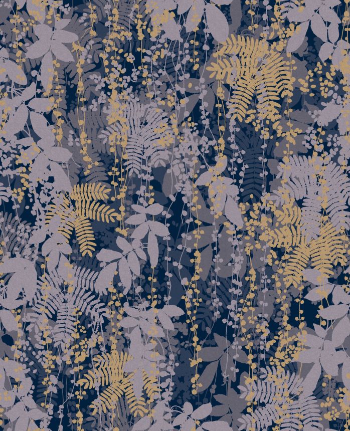 Kék vlies tapéta, levelek, 120382, Wiltshire Meadow, Clarissa Hulse