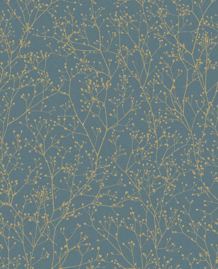 Kék-arany vlies tapéta, virágok, 120384, Wiltshire Meadow, Clarissa Hulse