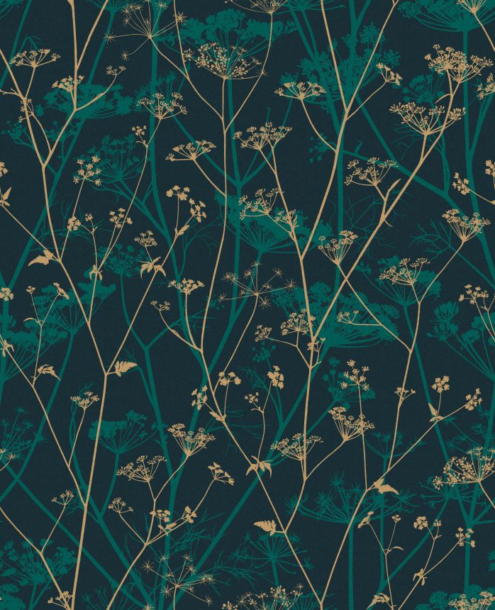 Kék-zöld vlies tapéta, réti füvek, 120394, Wiltshire Meadow, Clarissa Hulse