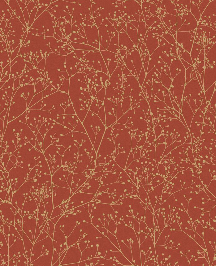 Piros és arany vlies tapéta, virágok, 120401, Wiltshire Meadow, Clarissa Hulse