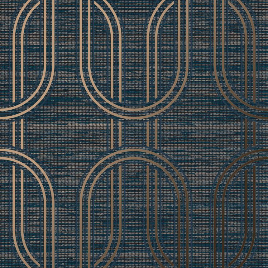 Luxus kék geometrikus vlies tapéta, 120858, Indulgence, Graham Brown Boutique