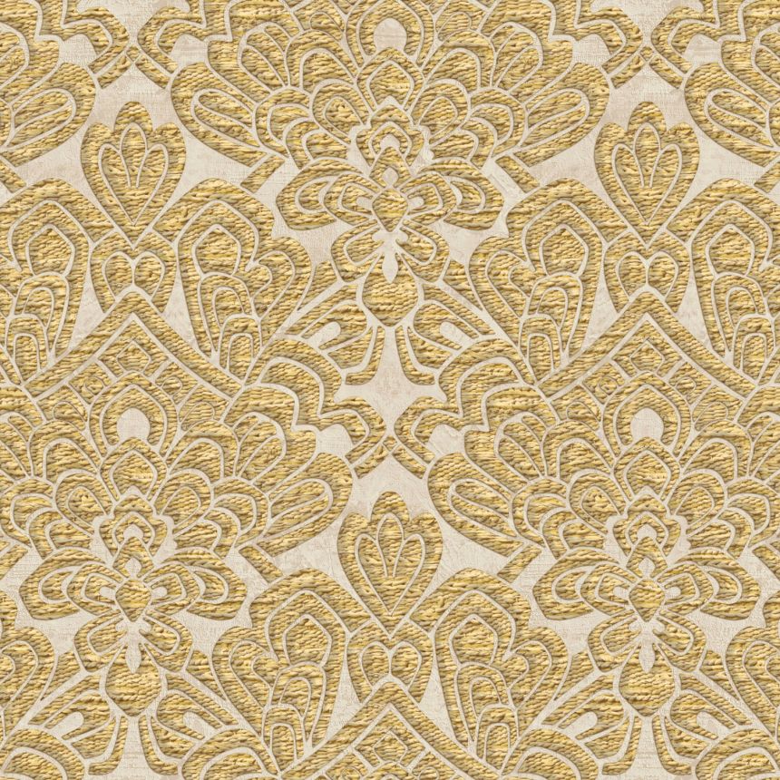 Luxus arany-bézs barokk vlies tapéta, Z18931, Trussardi 7, Zambaiti Parati