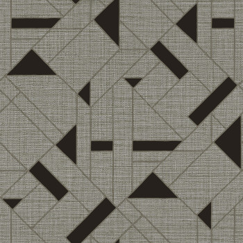 Luxus szürke geometrikus vlies tapéta, Z18950, Trussardi 7, Zambaiti Parati