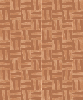 Terrakotta vlies tapéta, geometrikus mintával, YSA202, Mysa, Khroma by Masuree