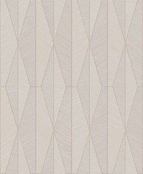 Szürke-bézs vlies tapéta, geometrikus mintával, YSA302, Mysa, Khroma by Masuree