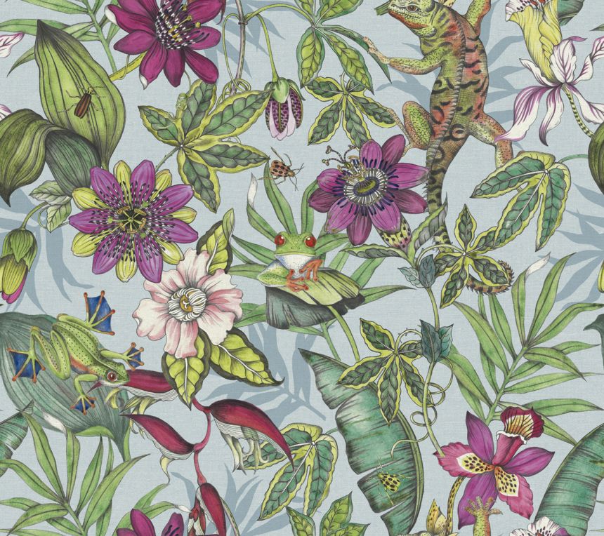 Vlies tapéta, trópusi erdő, virágok, állatok, BL1701, Blooms Second Edition Resource Library, York