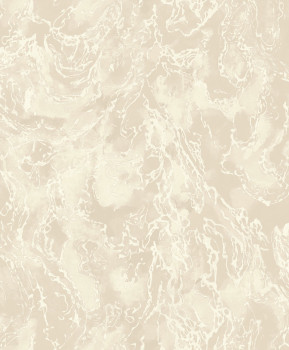 Luxus krémszínű fémes vlies tapéta durva textúrával, 57306, Aurum II, Limonta