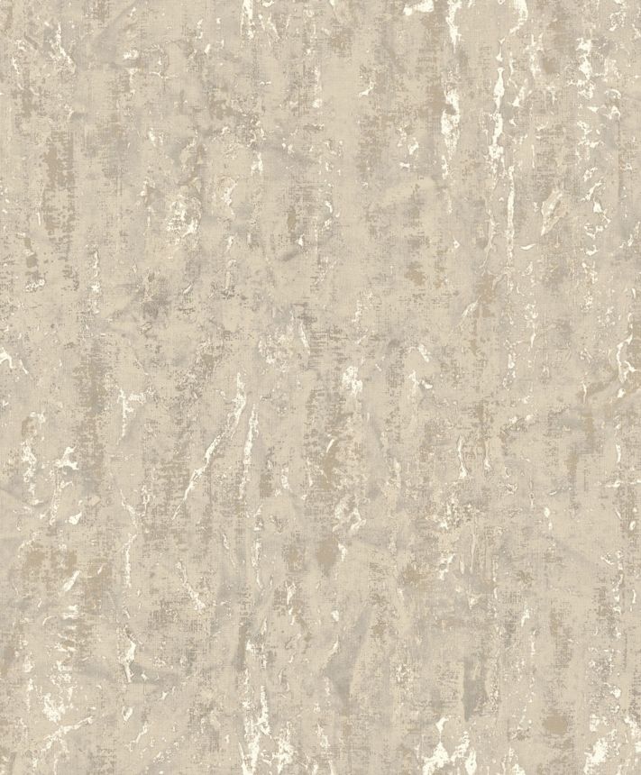 Luxus bézs-szürke vlies tapéta textúrával, 57623, Aurum II, Limonta