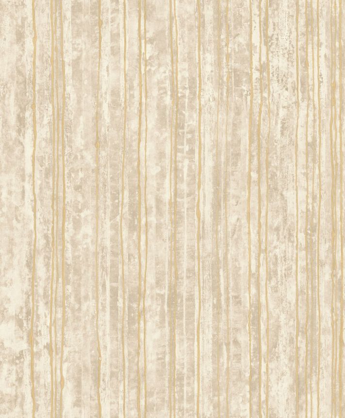 Luxus bézs vlies csíkos tapéta, 57702, Aurum II, Limonta
