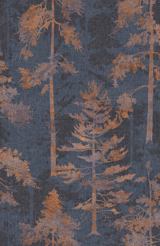 Kék-barna vlies tapéta, erdő, fák, 121427, New Eden, Graham&Brown Premium