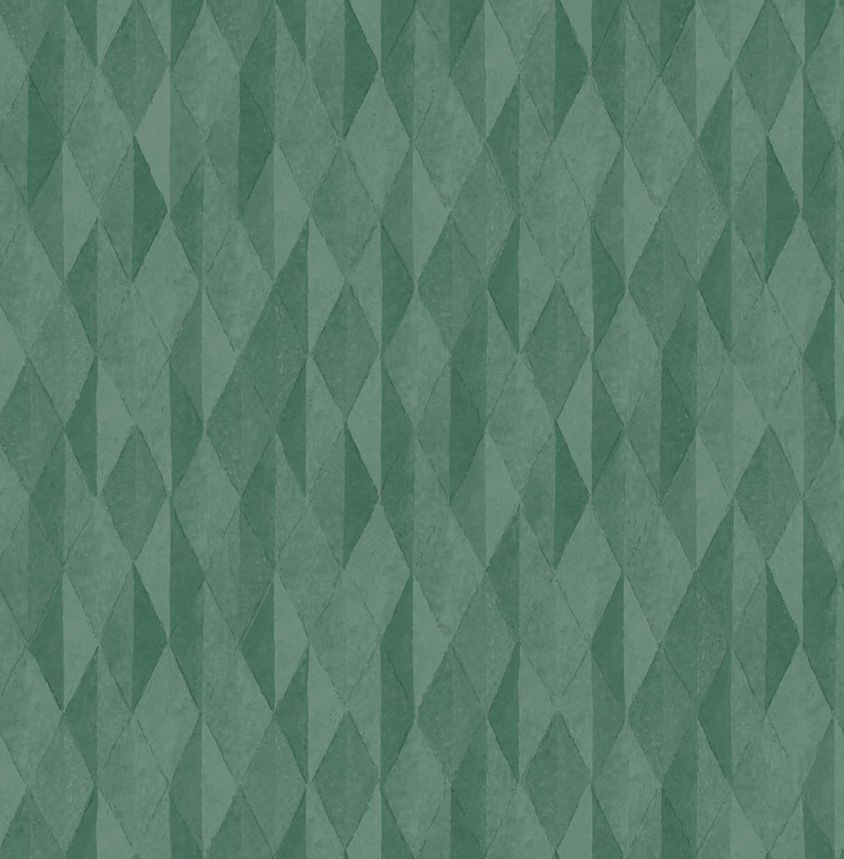 Zöld vlies tapéta geometrikus mintával, 333545, Festival, Eijffinger