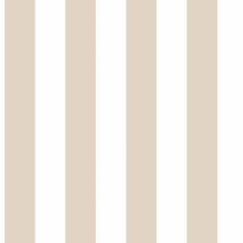 Bézs-fehér csíkos vlies tapéta, 17173, MiniMe, Cristiana Masi by Parato