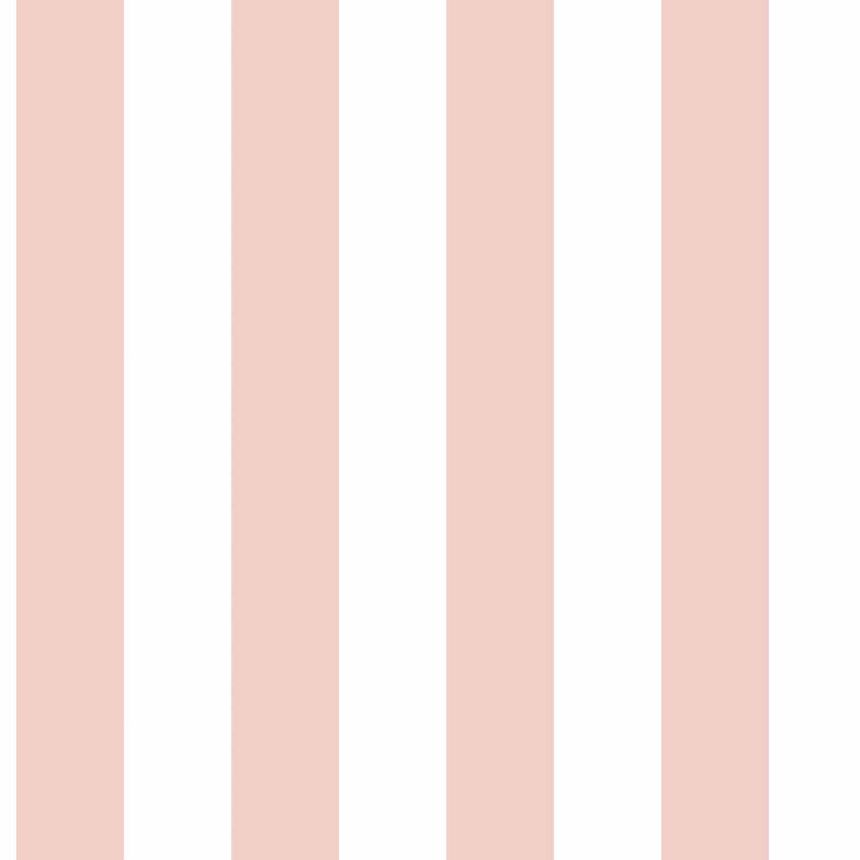 Rózsaszín-fehér csíkos vlies tapéta, 17174, MiniMe, Cristiana Masi by Parato