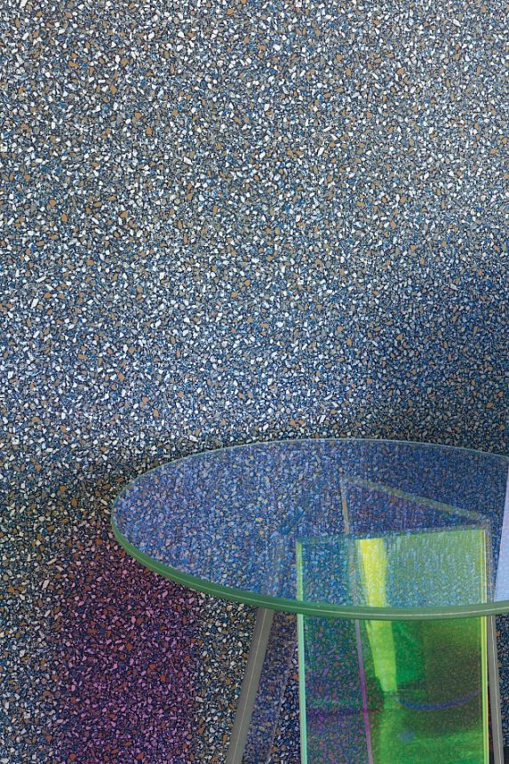 Vlies tapéta, kék, kő, terrazzo, ROC010, Rock, Masureel