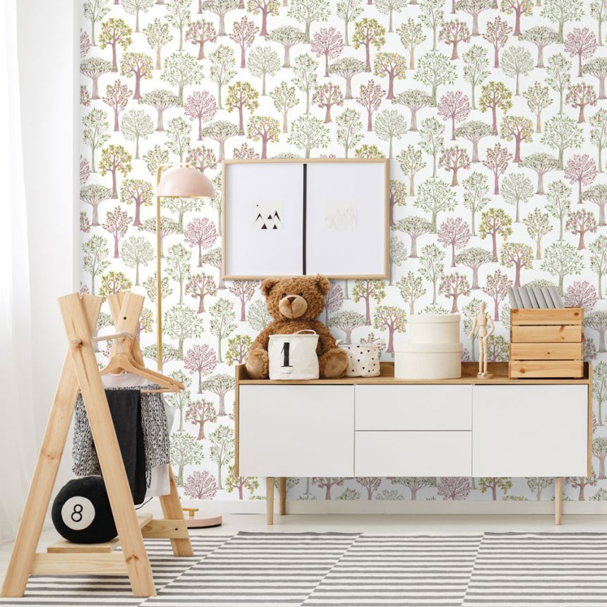 Gyerek vlies tapéta fákkal, 975-3, Mika,  ICH Wallcoverings