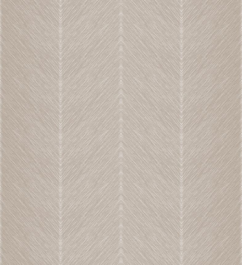 Bézs vlies tapéta, cikk-cakk minta, M1803-5, Mika,  ICH Wallcoverings