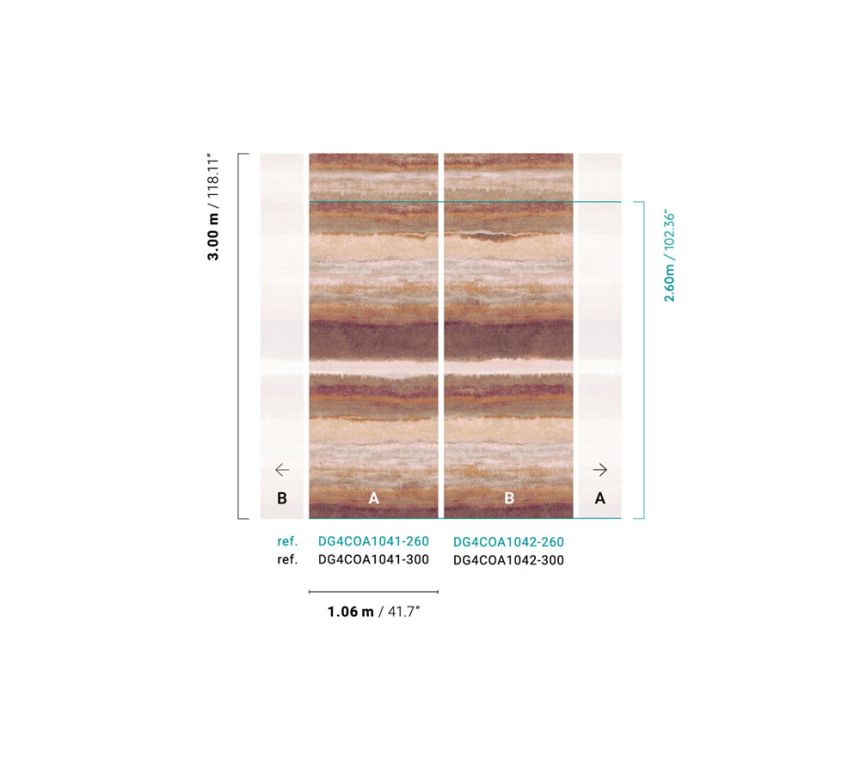 Vlies csíkos fotótapéta, DG4COA1042-260, Wall Designs IV, Khroma by Masureel