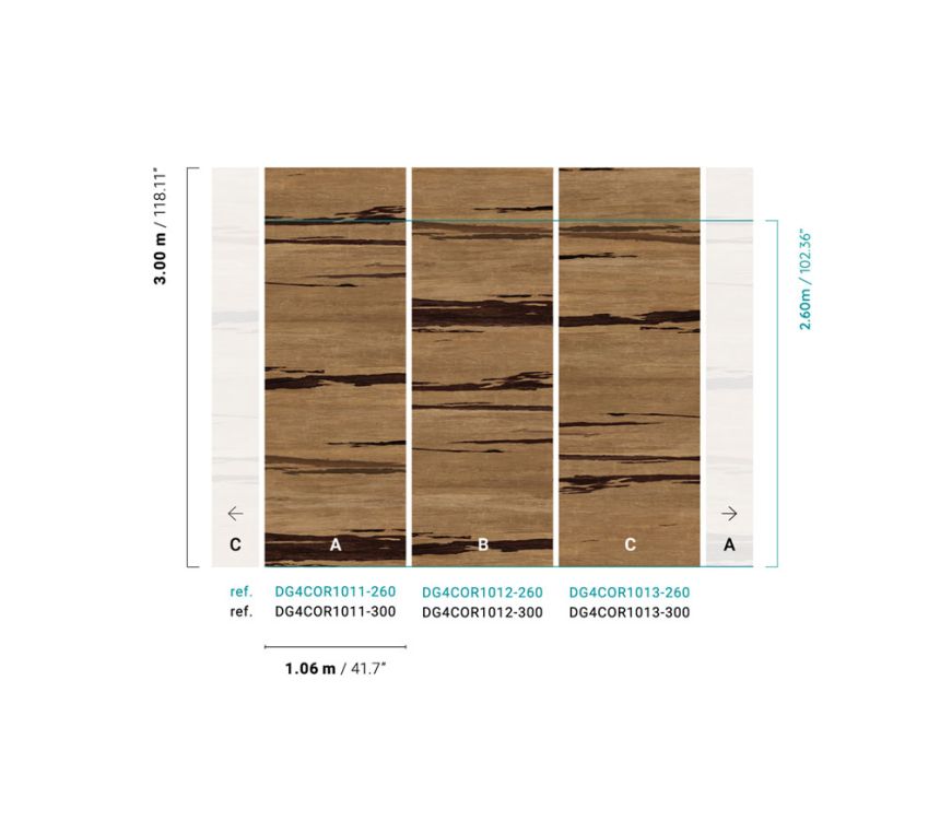 Vlies fotótapéta, Parafa, DG4COR1012-260, Wall Designs IV, Khroma by Masureel