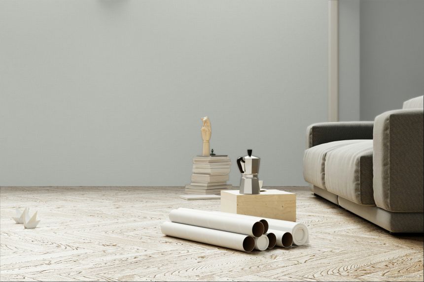 Vlies tapéta, szürke, szövetutánzat, 340617, Linen Look, Eijffinger