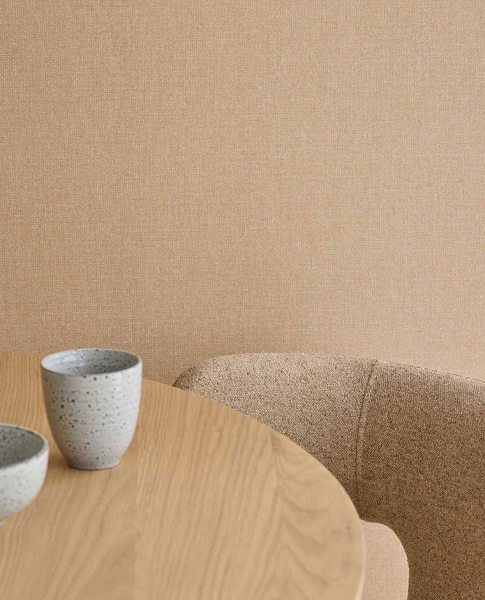 Vlies tapéta, okker, szövetutánzat, 340630, Linen Look, Eijffinger