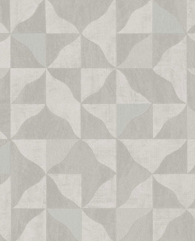 Geometrikus vlies tapéta, szürke-bézs, 340321, Sensory Eijffinger